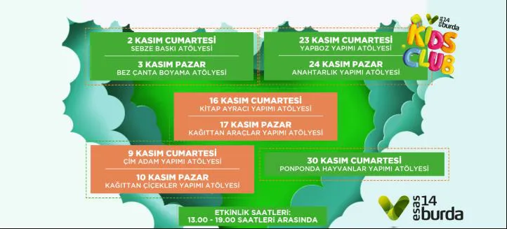 14 Burda Kids Club Kasım ayında dolu dolu geçiyor!