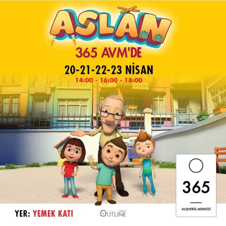 Aslan Müzikali 365 AVM'de!