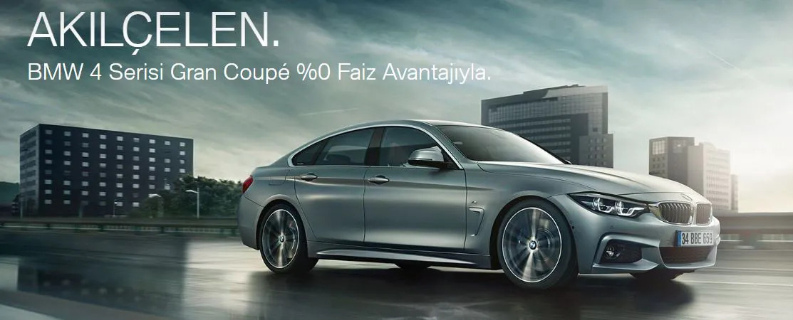 Eylül'de BMW 4 Serisi Coupé ve Gran Coupé %0 Faiz Avantajıyla.