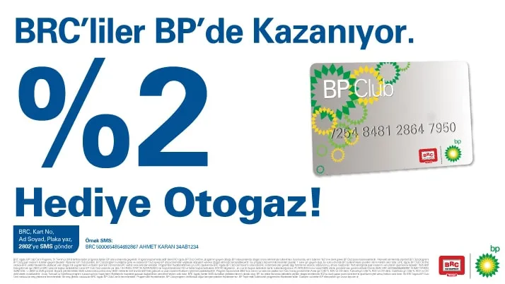 BRC'liler BP'de %2 Hediye Otogaz Kazanıyor!