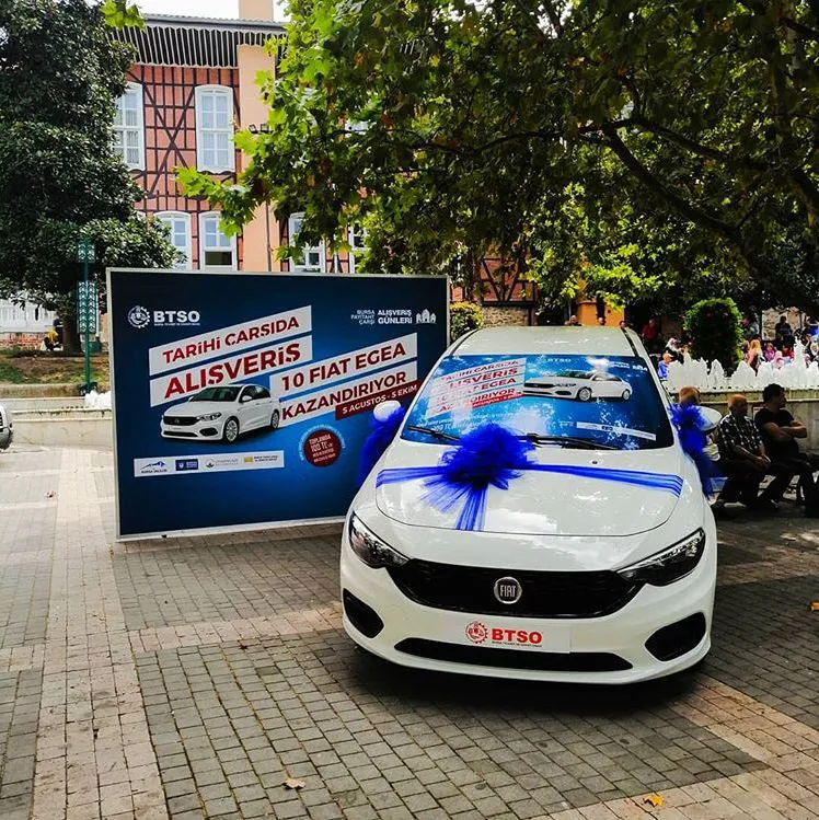 Bursa Hanlar Bölgesi, Payitaht Çarşı’dan 10 Fiat Egea Çekiliş Kampanyası!