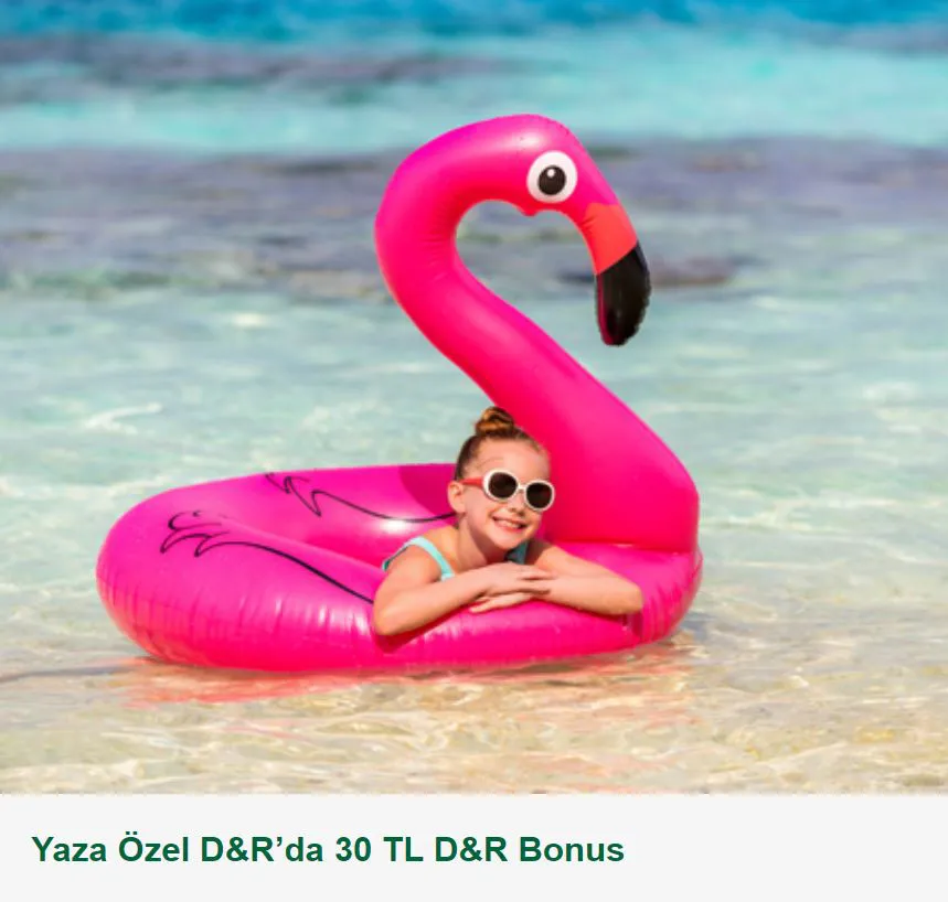 Yaza Özel D&R’da 30 TL D&R Bonus