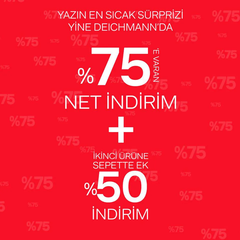 Deichmann'da %75 indirim fırsatı!