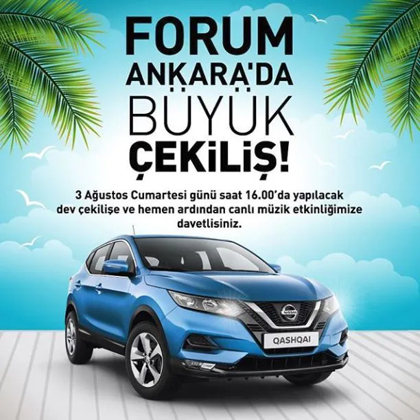 Forum Ankara Nissan Qashqai Çekilişi Gerçekleşiyor!