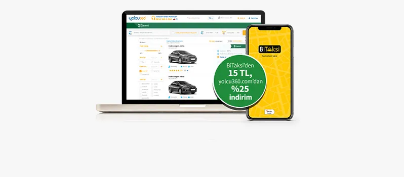 Garanti Cep ve Garanti İnternet, BiTaksi, Yolcu360.Com İndirim Kampanyası