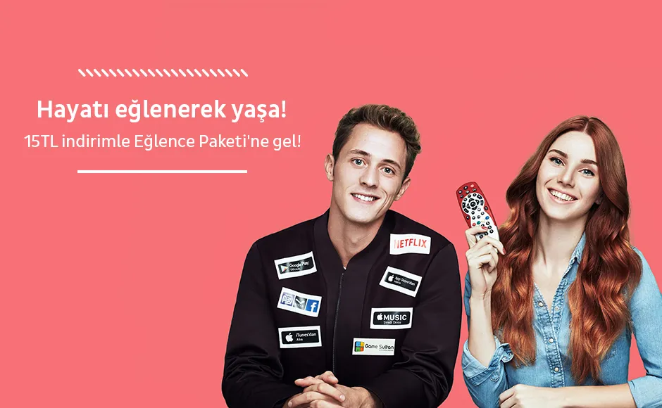 Eğlence Paketi’nde 15 TL indirim GarantiOne'dan!!