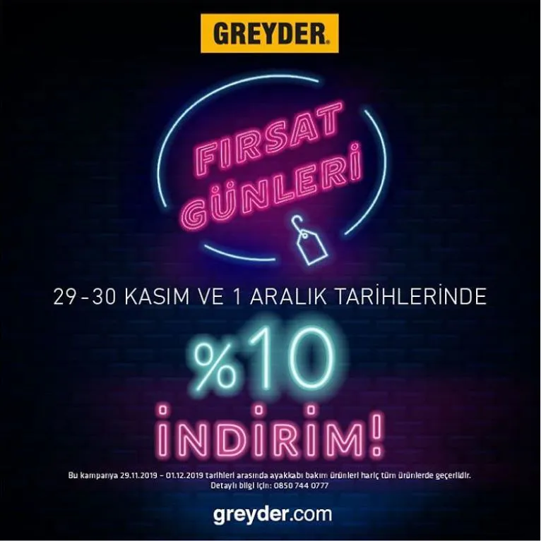 Greyder’de Fırsat Günlerini Kaçırmayın!