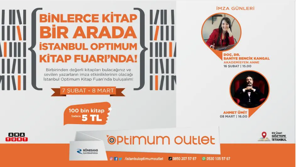 İstanbul Optimum Kitap Fuarı’nda binlerce kitap sizi bekliyor!