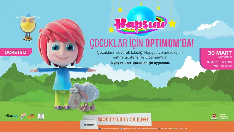 Hapşuu Çocuklar İçin İstanbul Optimum'da!