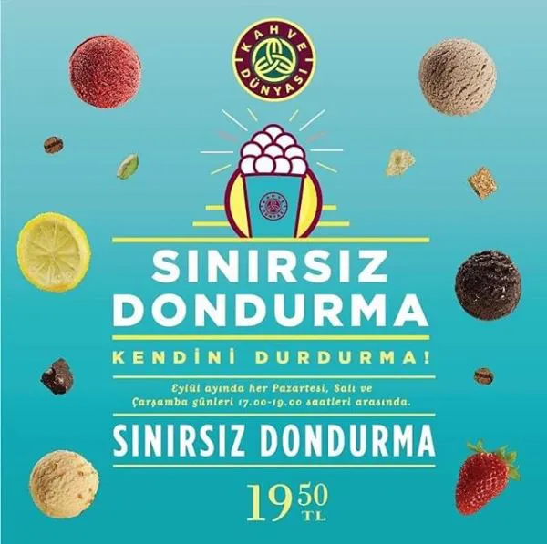 Kahve Dünyası Sınırsız Dondurma, Kendini Durdurma!