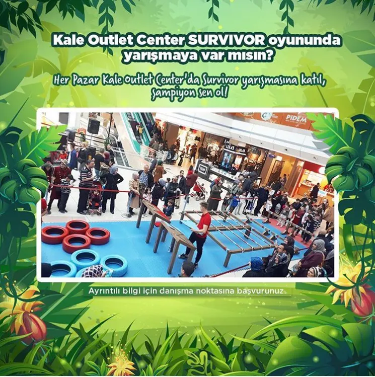 Kale Outlet Center Survivor oyununda yarışmaya var mısın?