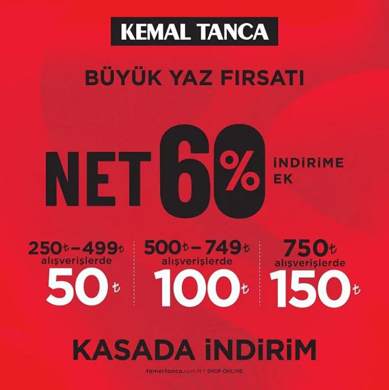 Kemal Tanca'da büyük yaz indirim fırsatını kaçırmayın!