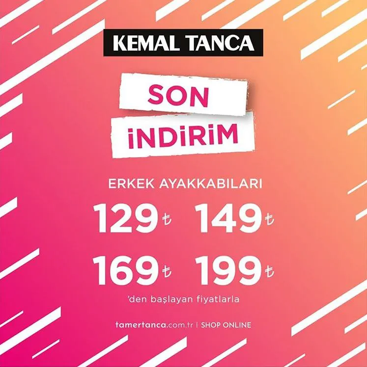 Kemal Tanca' da son indirim fırsatları!