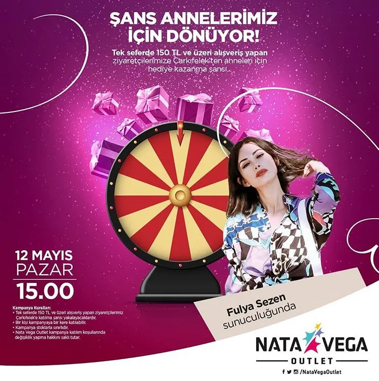 Nata Vega'da şans annelerimiz için dönüyor!