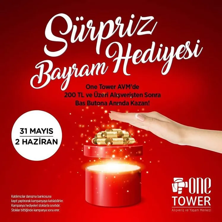 En güzel bayram sevinci One Tower AVM'de yaşanır!