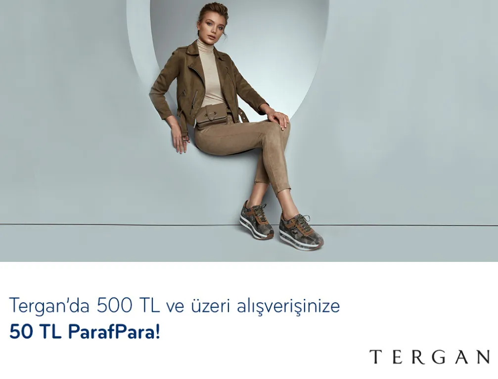 Paraf ile Tergan’da 50 TL ParafPara!