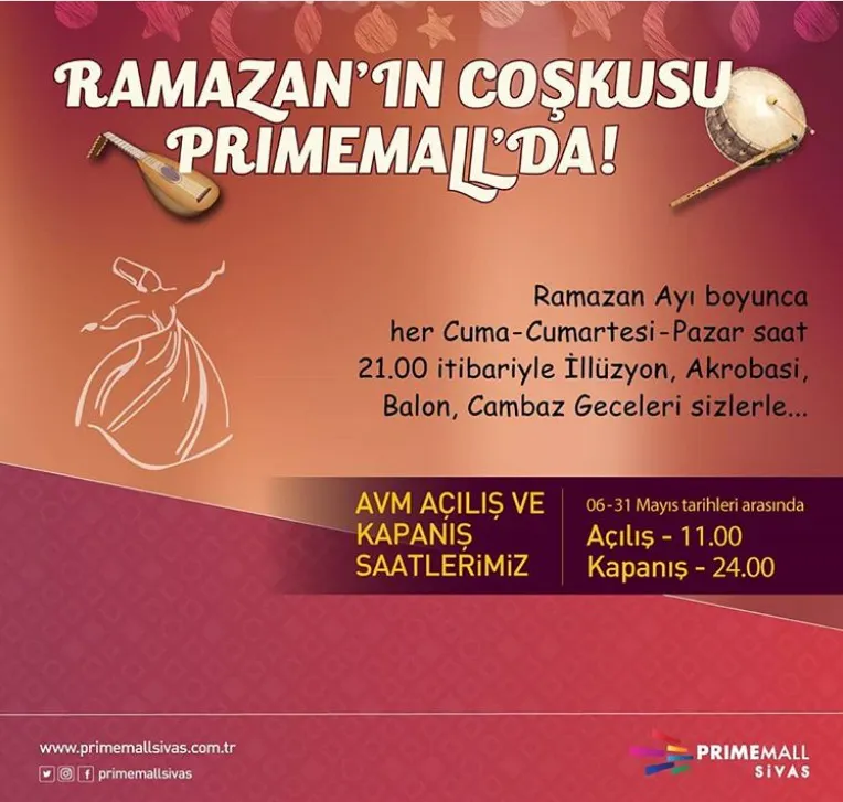 Ramazan'ın Coşkusu Primemall Sivas'ta!