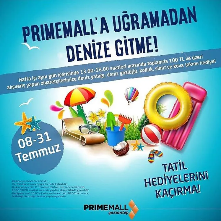 Primemall'a Uğramadan Denize Gitme! 