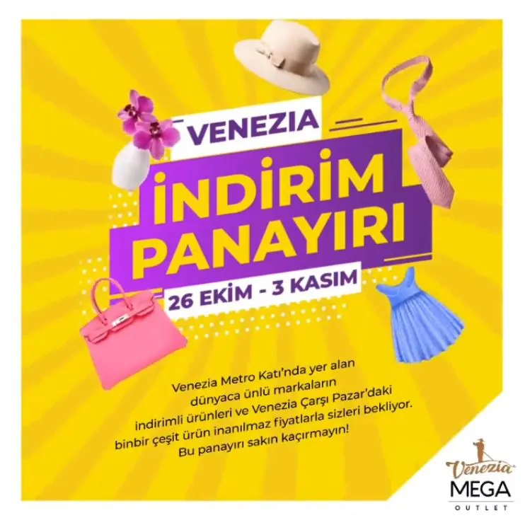 Venezia İndirim Panayırı başlıyor!